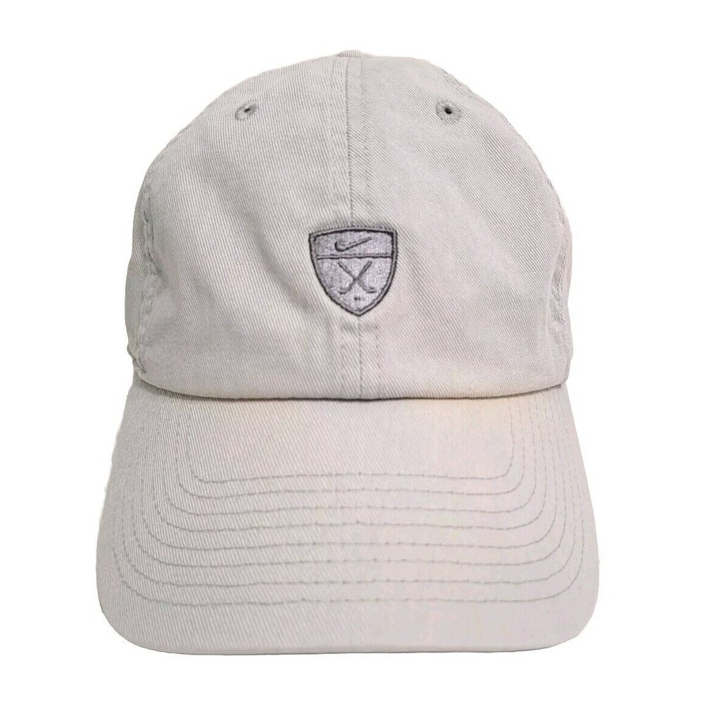 Nike Golf Distressed Strapback Gray Adjustable Hat Cap Baseball